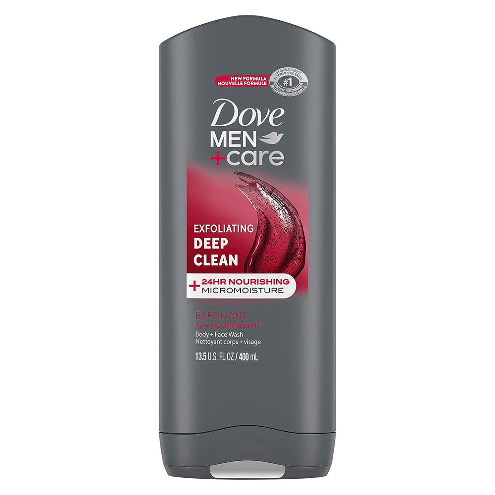 Dove Men Plus Care Body And Face Wash, Deep Clean, 13.5 Oz